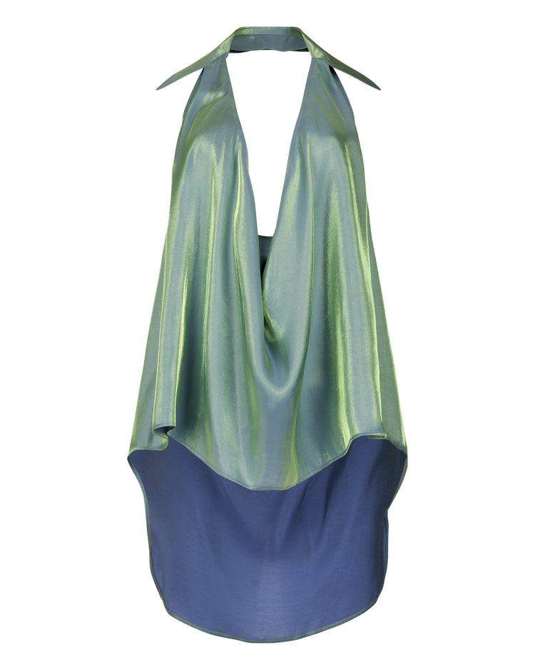 DEEP PLUNGE HALTER // MERMAID