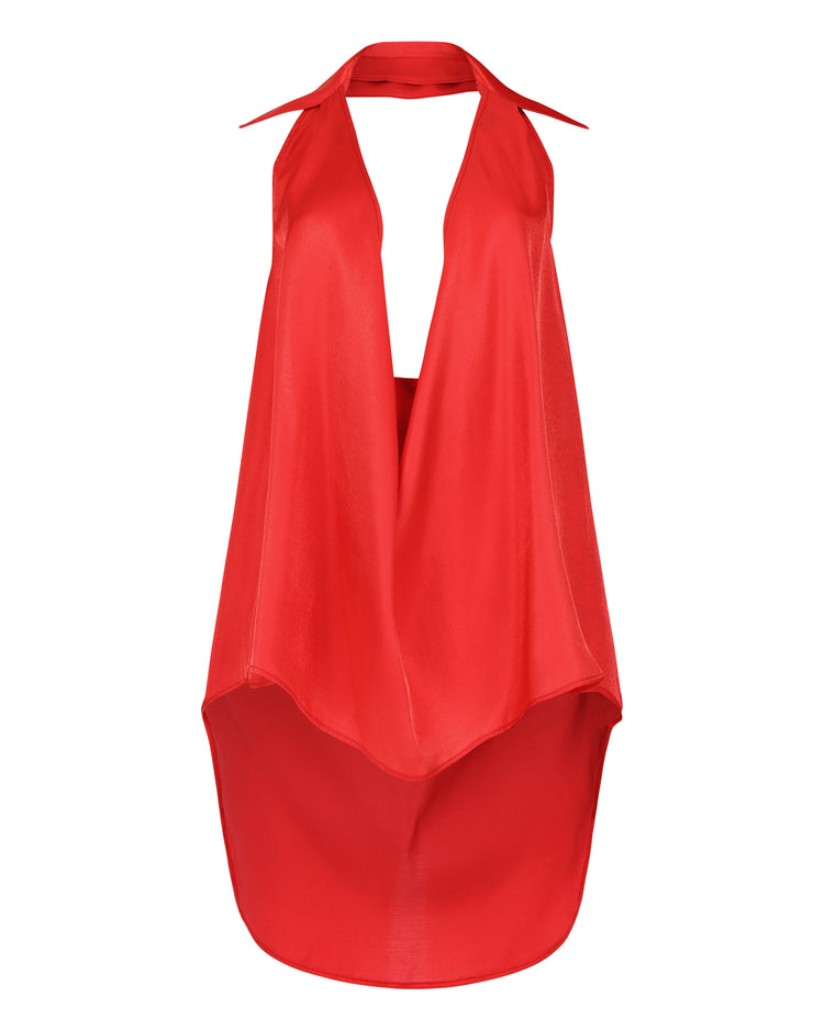 DEEP PLUNGE HALTER // WATERMELON