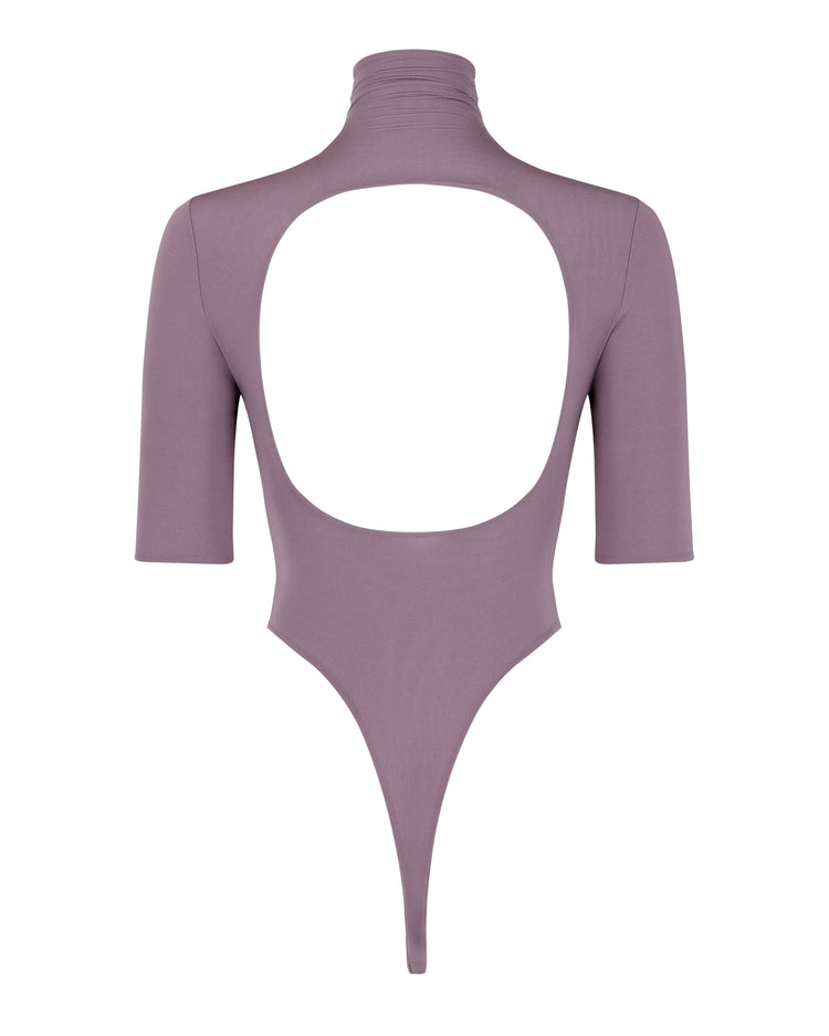 OPEN BACK BODYSUIT // AMETHYST