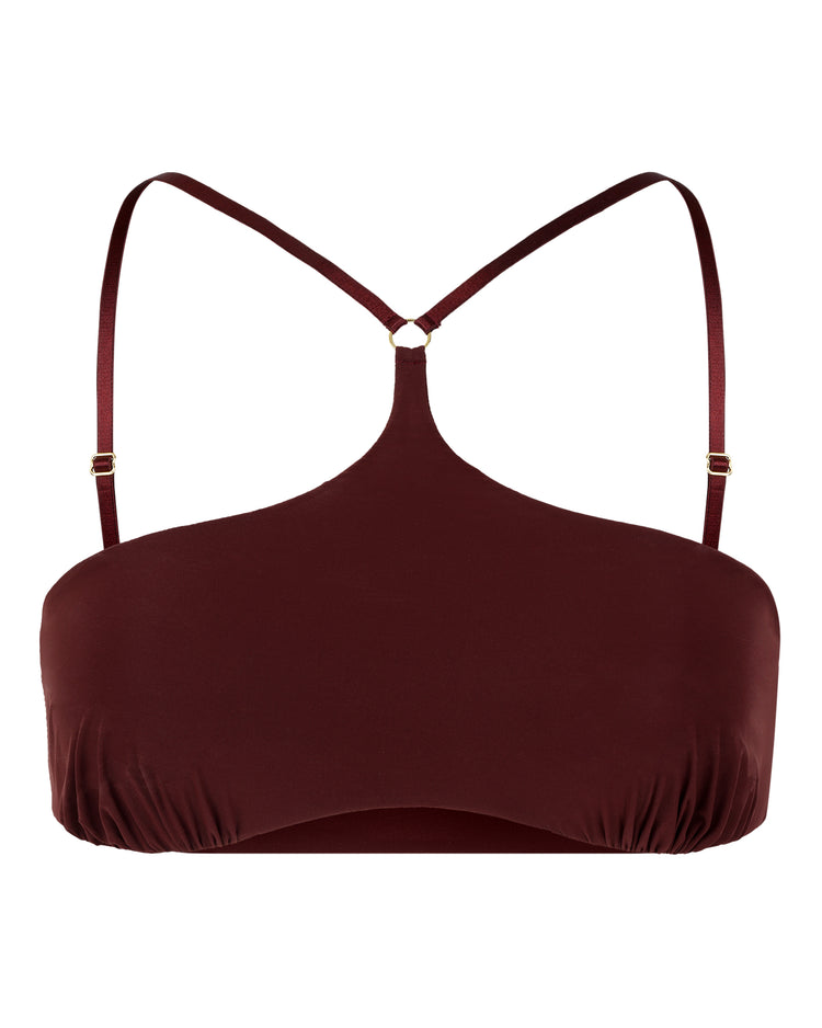 TEARDROP BRALETTE // CHERRY WINE