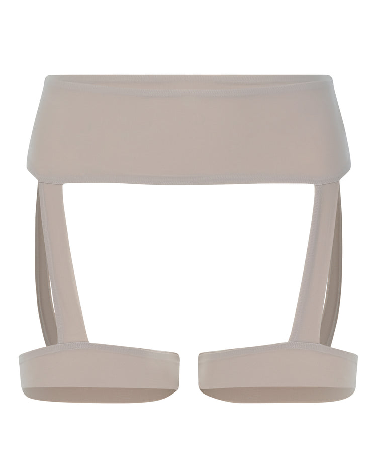SOFT HOSIERY GARTER // FLUFFY MUSHROOM