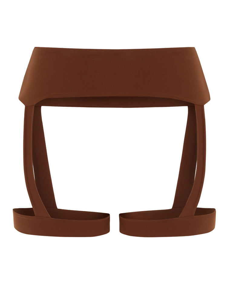 SOFT HOSIERY GARTER // MILK CHOCOLATE FOX