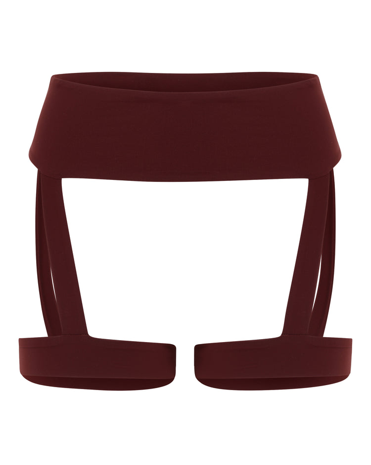 SOFT HOSIERY GARTER // CHERRY WINE