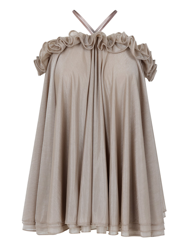 BABYDOLL HALTER MINI // FLUFFY MUSHROOM