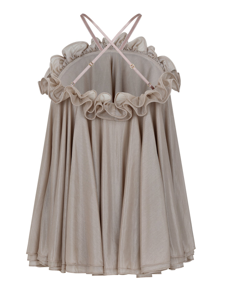 BABYDOLL HALTER MINI // FLUFFY MUSHROOM