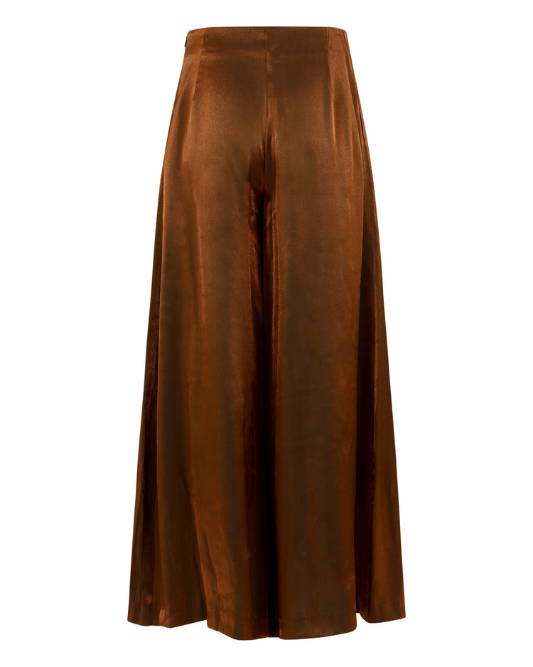 WIDE LEG TROUSER // COPPER FOX