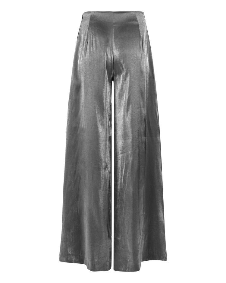 WIDE LEG TROUSER // CHROME