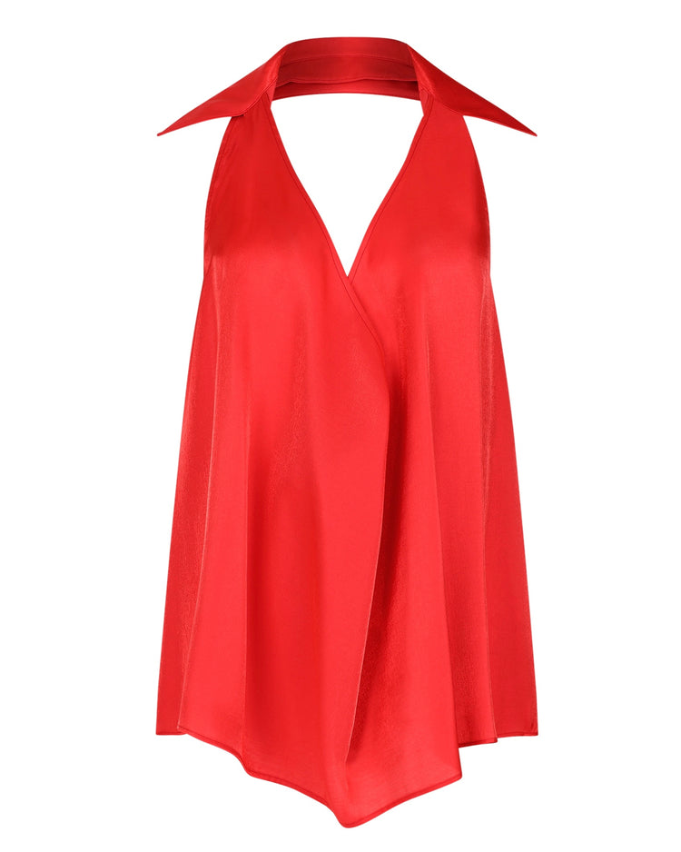 DEEP PLUNGE HALTER // WATERMELON