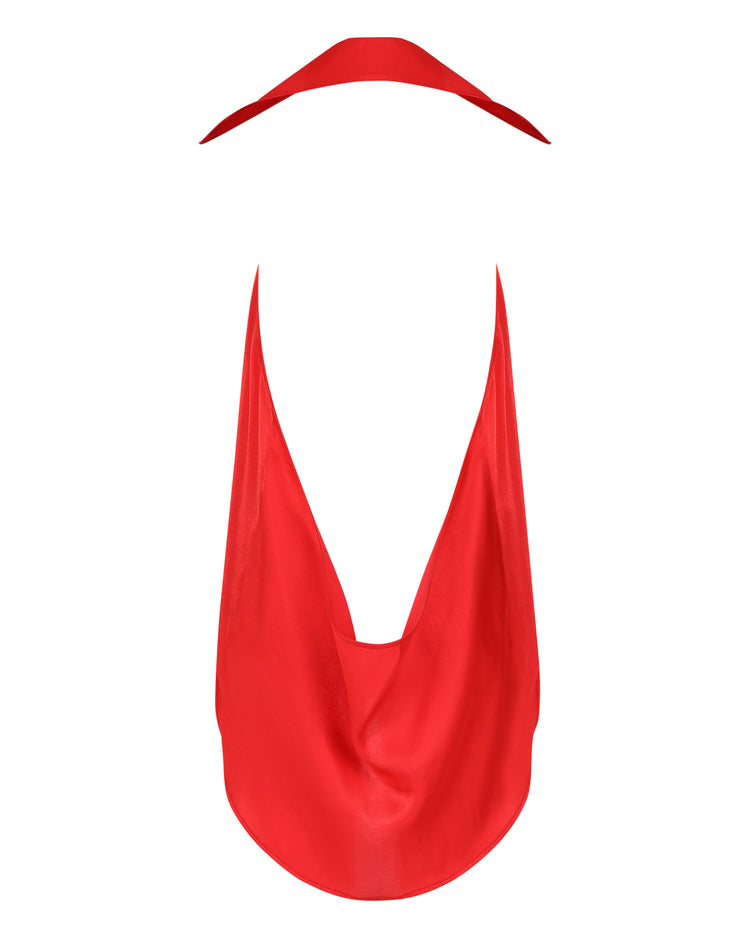 DEEP PLUNGE HALTER // WATERMELON