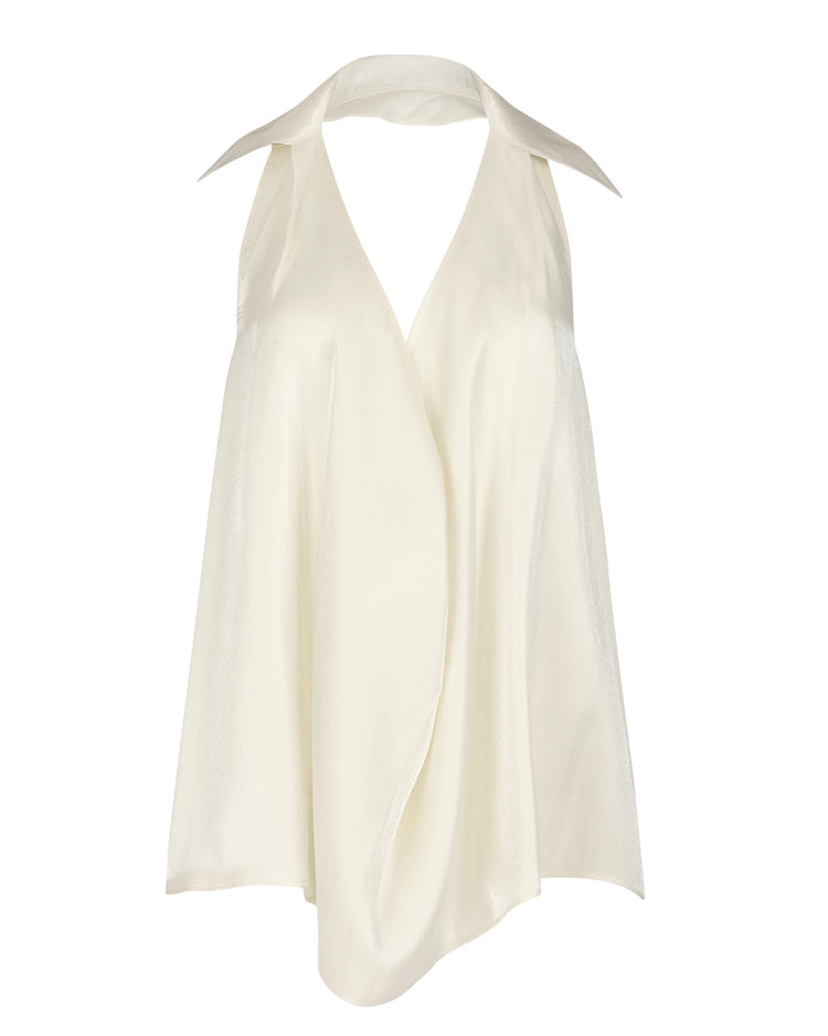 DEEP PLUNGE HALTER // MILKY PEARL