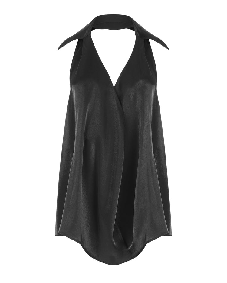 DEEP PLUNGE HALTER // OBSIDIAN