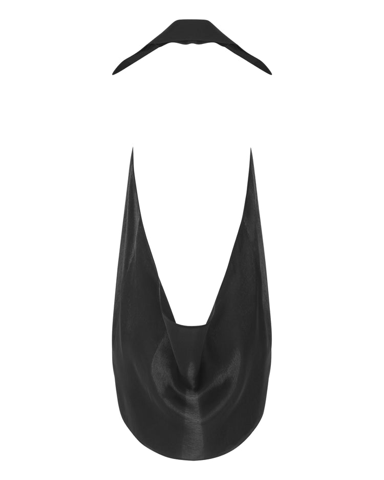 DEEP PLUNGE HALTER // OBSIDIAN