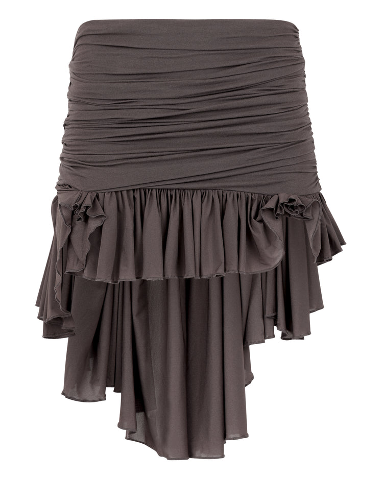 SHIMMER SALSA SKIRT // SMOKE