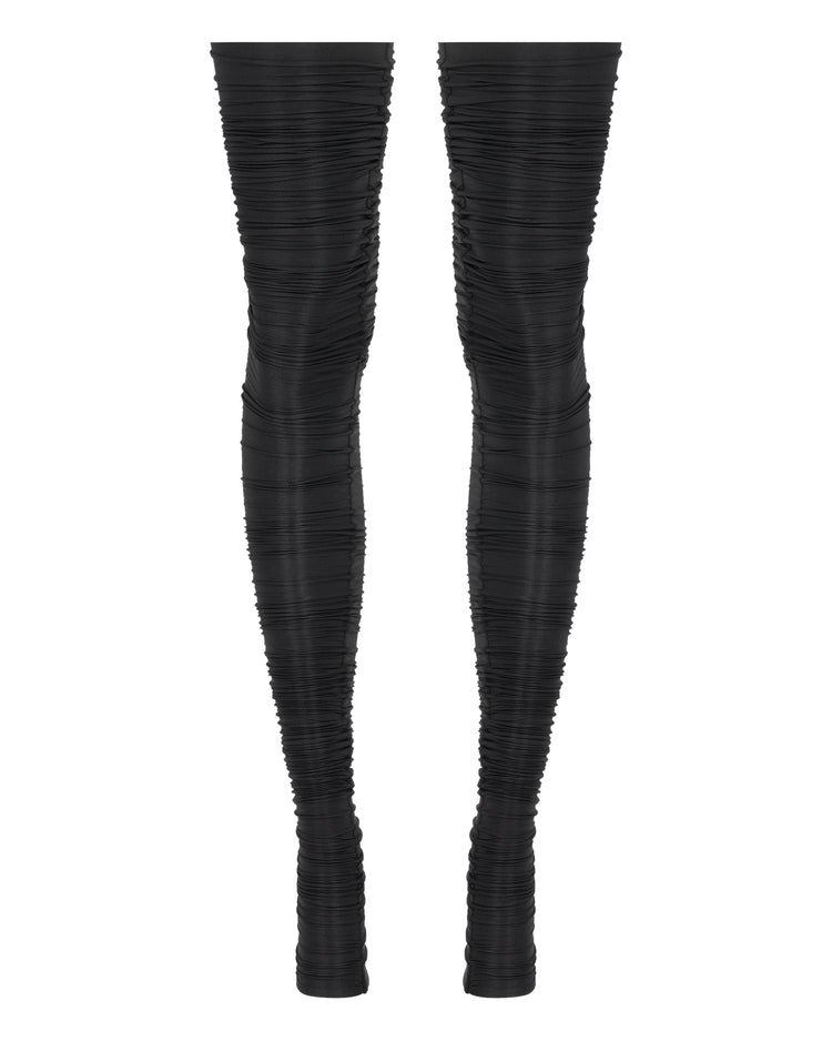 SHEER SHIMMER LEGWARMER // MIDNIGHT
