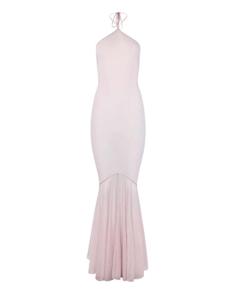 TEARDROP MERMAID TAIL DRESS // PINK WHISPER