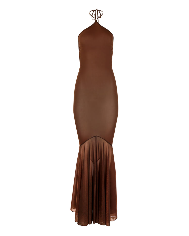 TEARDROP MERMAID TAIL DRESS // MILK CHOCOLATE FOX