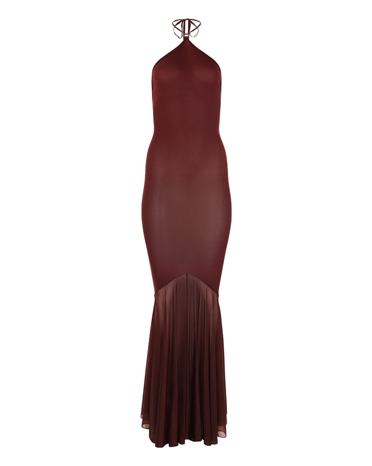 TEARDROP MERMAID TAIL DRESS // CHERRY WINE