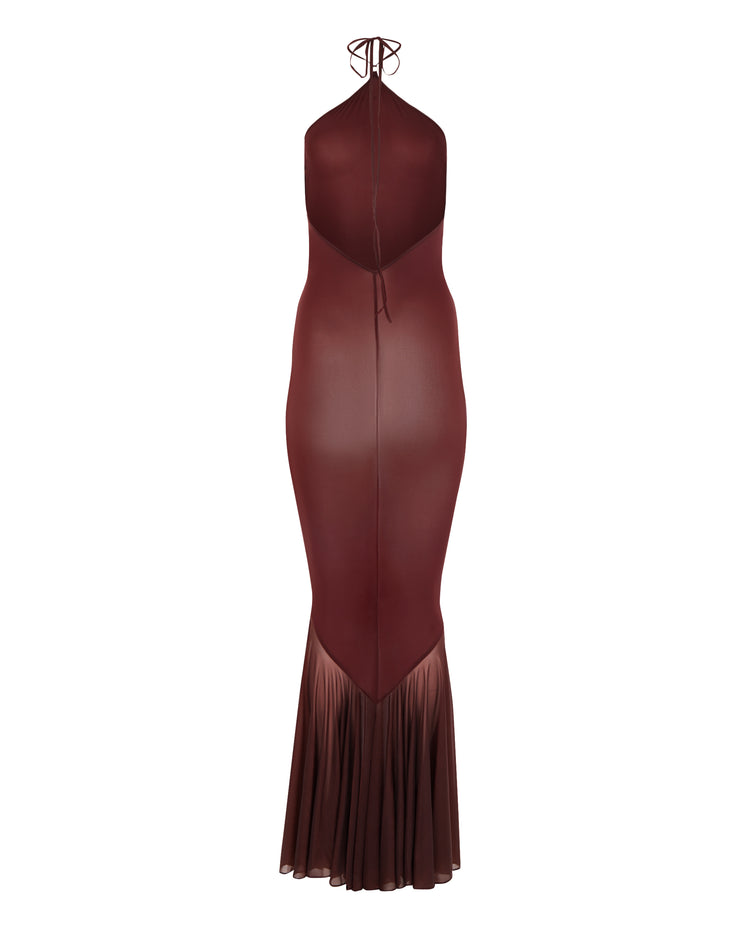 TEARDROP MERMAID TAIL DRESS // CHERRY WINE