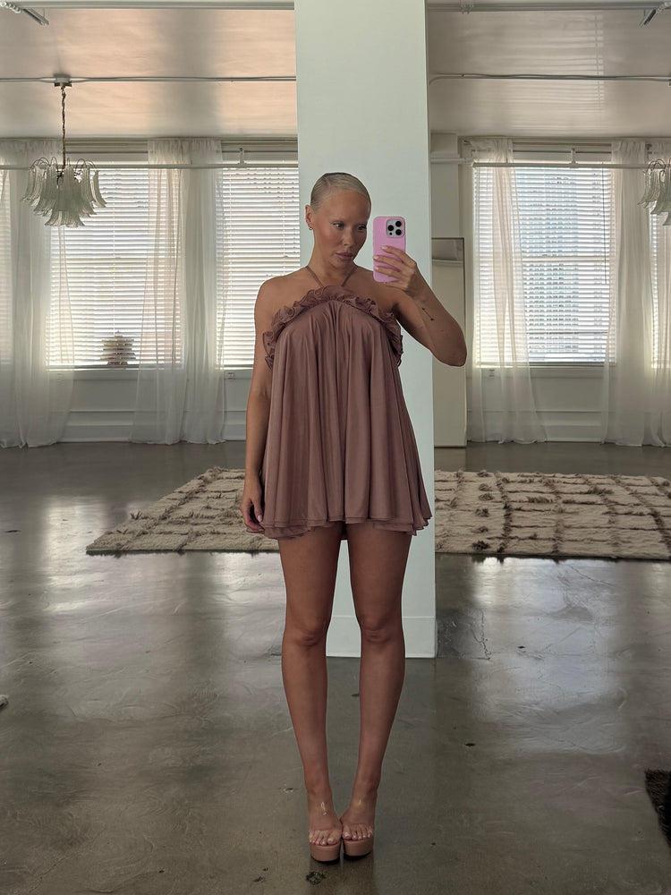 BABYDOLL HALTER MINI // PETAL NECTAR