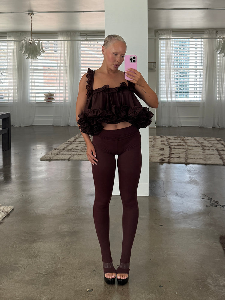 HOSIERY LEGGING // CHERRY WINE