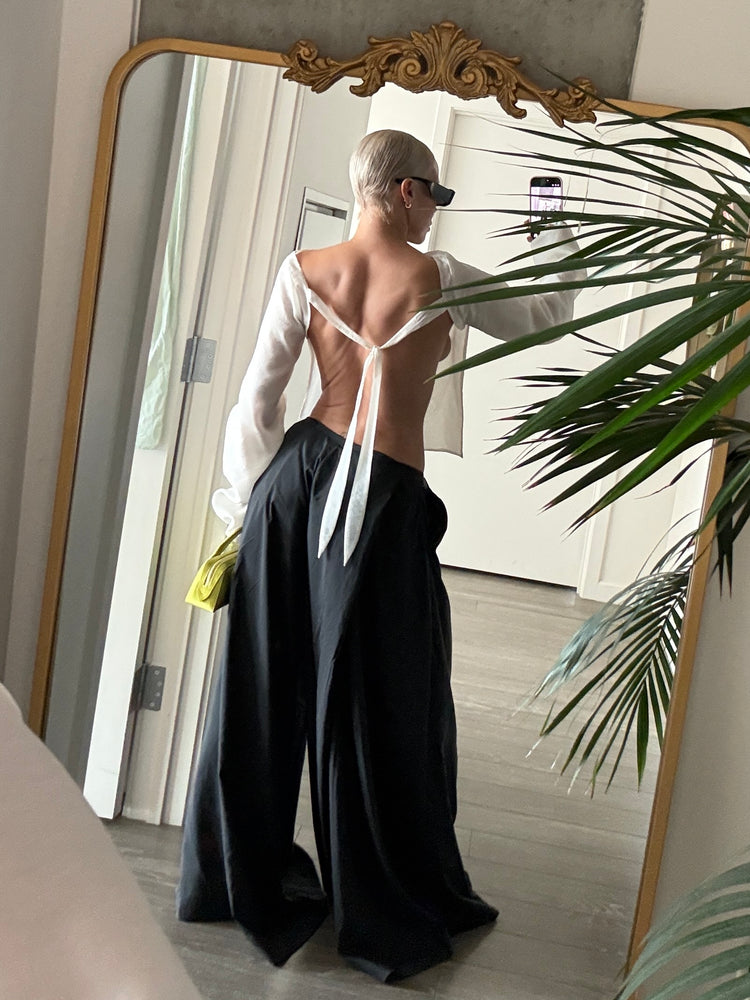 PARACHUTE OPEN BACK BLOUSE // MILKY WAY