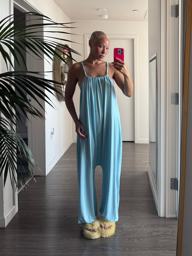 MODAL RELAXED OVERALL // AQUAMARINE