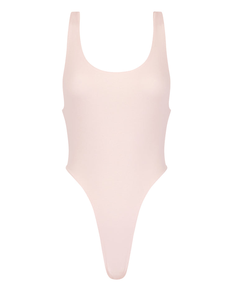 JERSEY THONG BODYSUIT // PINK MIST