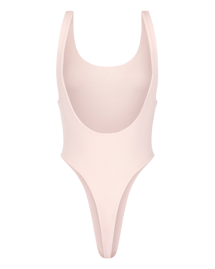 JERSEY THONG BODYSUIT // PINK MIST