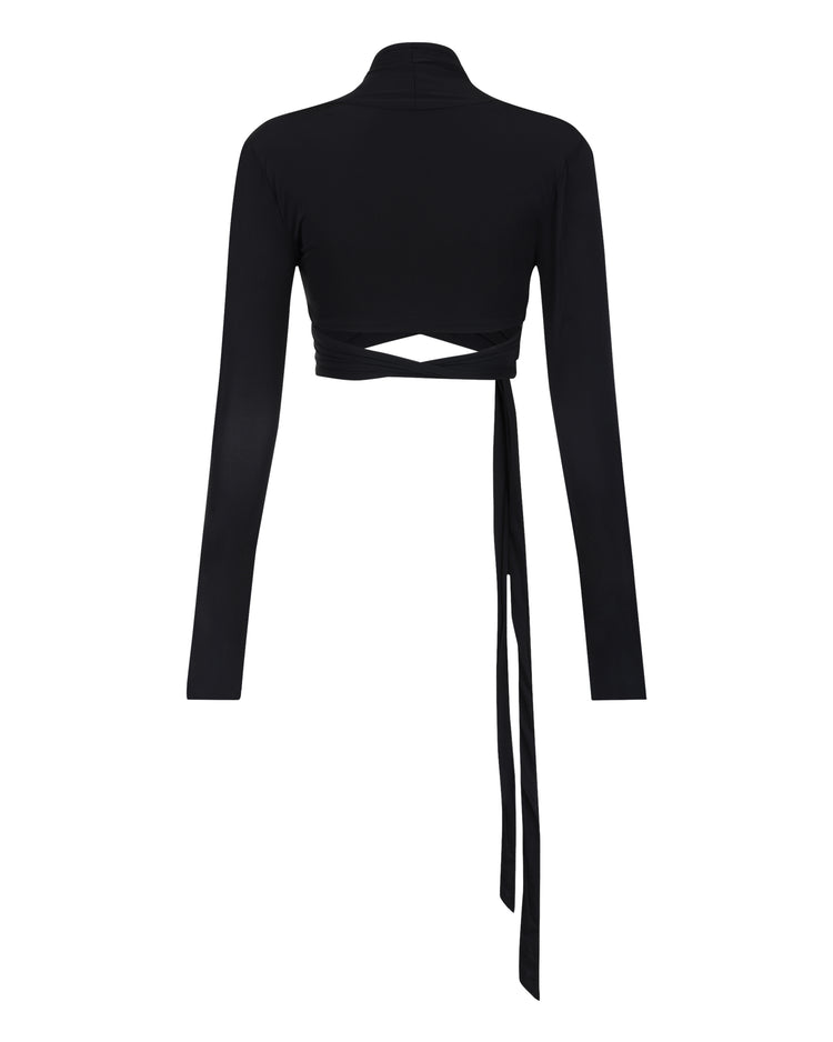 SHIMMER CROPPED BOLERO // MAGNETIC