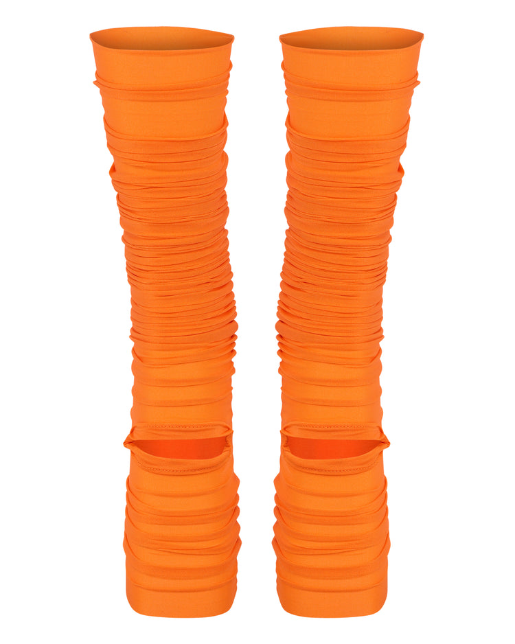 SHEER SHIMMER STOCKING // PERSIMMON