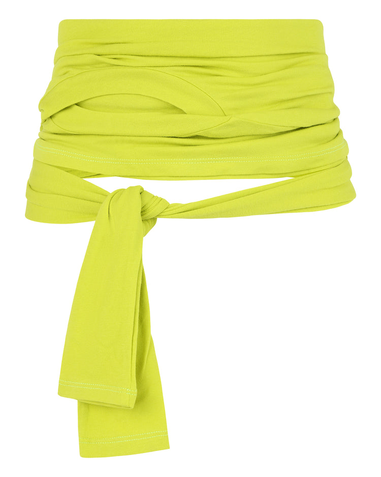 COTTON JERSEY WAIST WRAP // KIWI