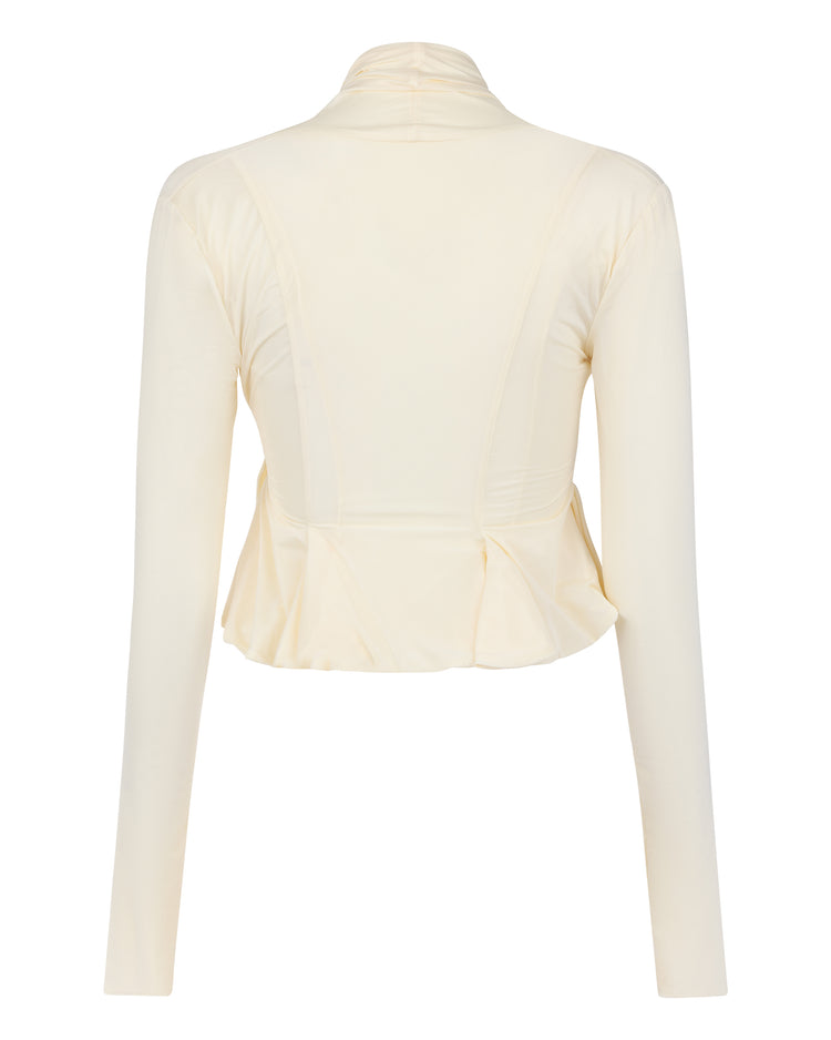 FLARED WRAP BOLERO // MOON GLOW
