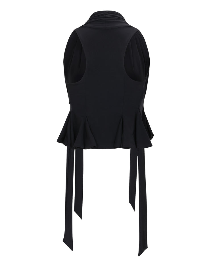 RACERBACK FLOUCE WRAP TOP // MAGNETIC