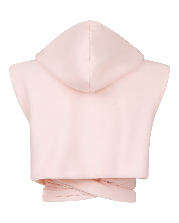 CLOUD WRAP VEST // PINK MIST