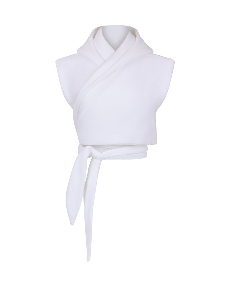 CLOUD WRAP VEST // OPTIC WHITE