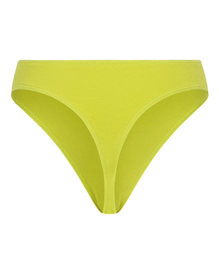 COTTON JERSEY THONG // KIWI
