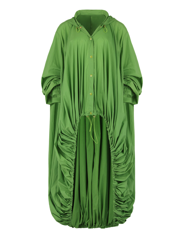 HOODED BALLOON WINDBREAKER // FROG