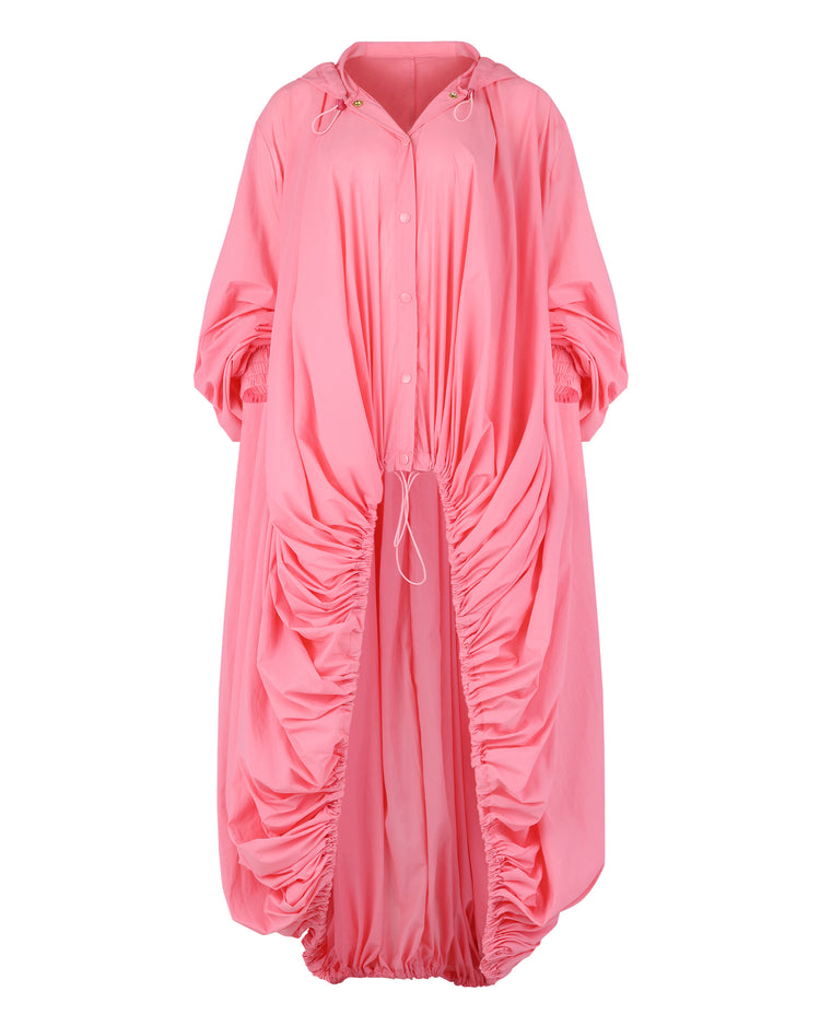 HOODED BALLOON WINDBREAKER // PLUMERIA