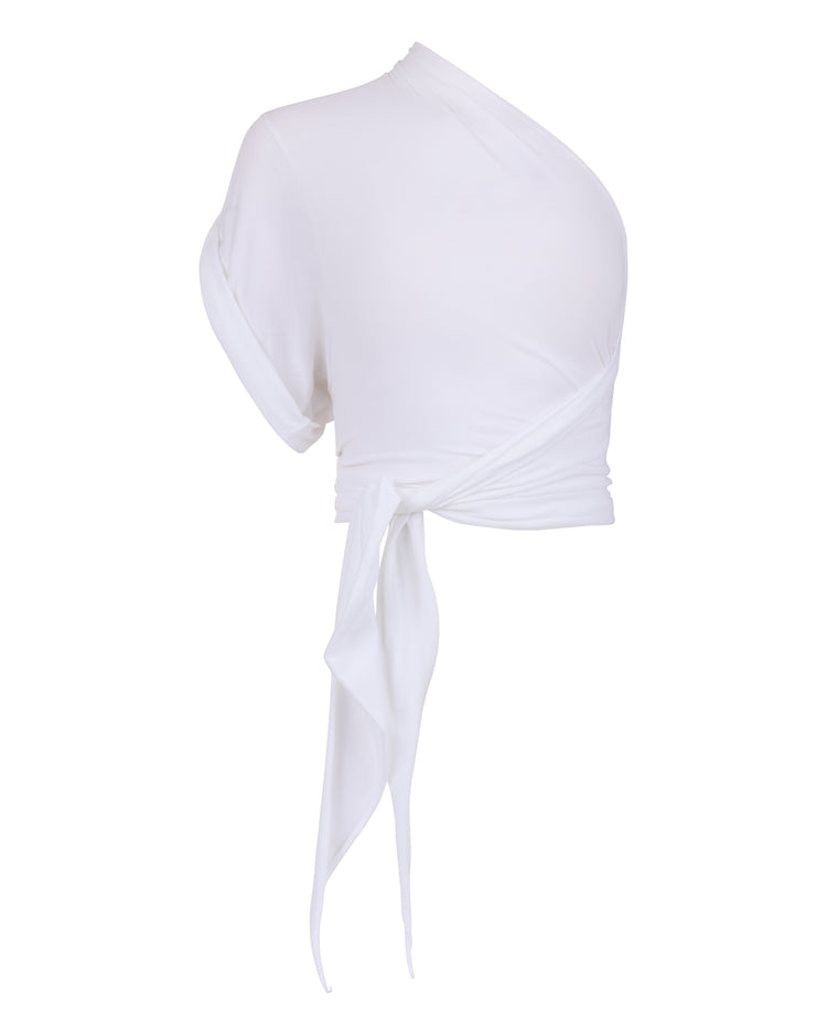 RAW EDGE ONE SLEEVE TEE // OPTIC WHITE