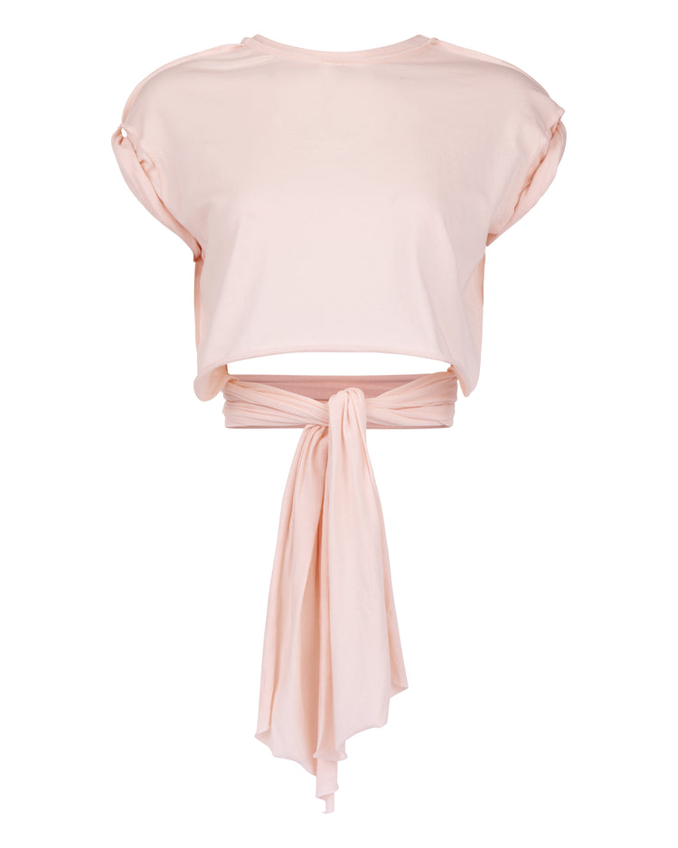 JERSEY RIPPED TEE // PINK MIST