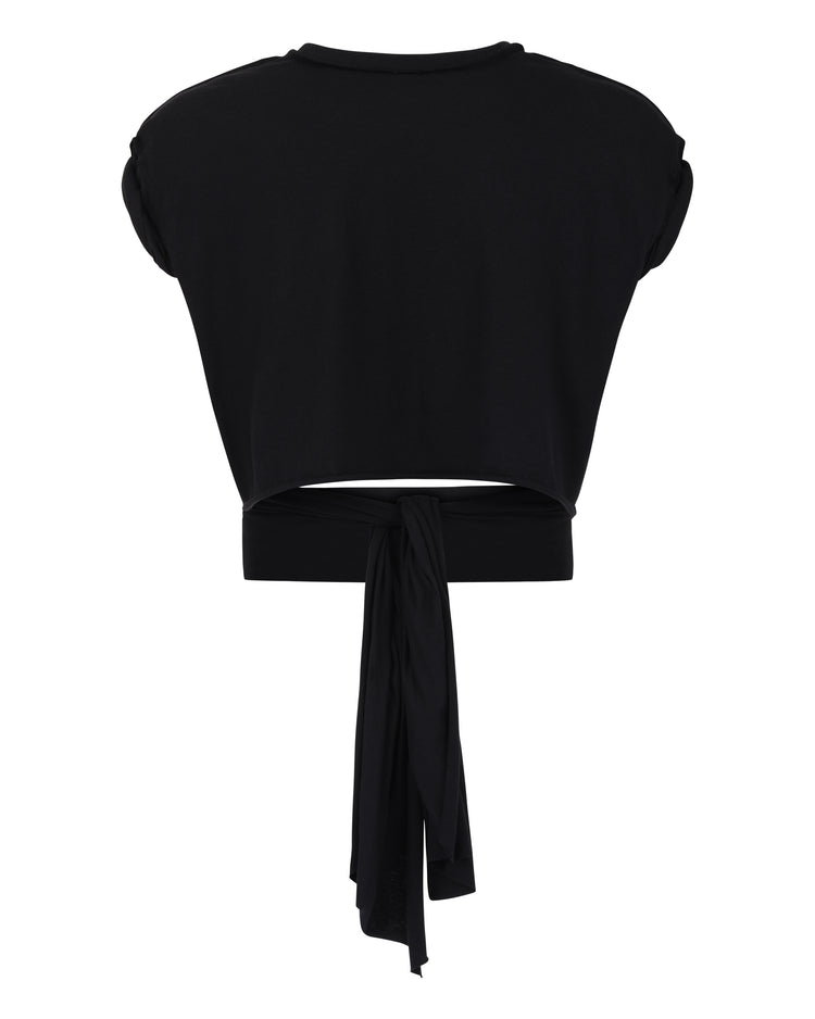JERSEY RIPPED TEE // VERY BLACK
