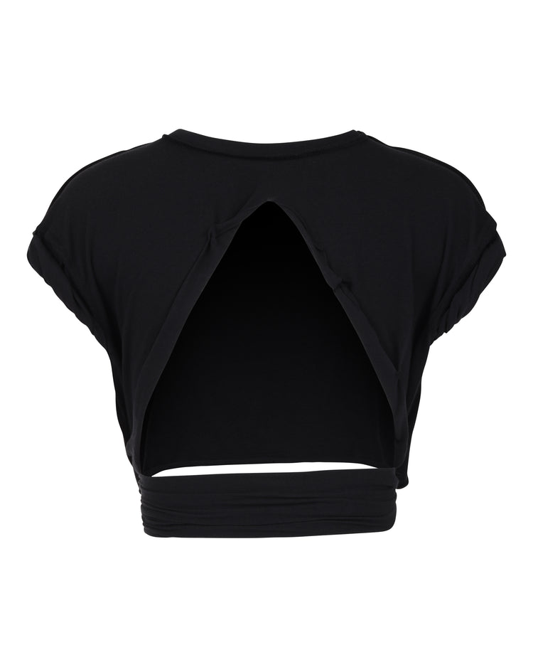 JERSEY RIPPED TEE // VERY BLACK