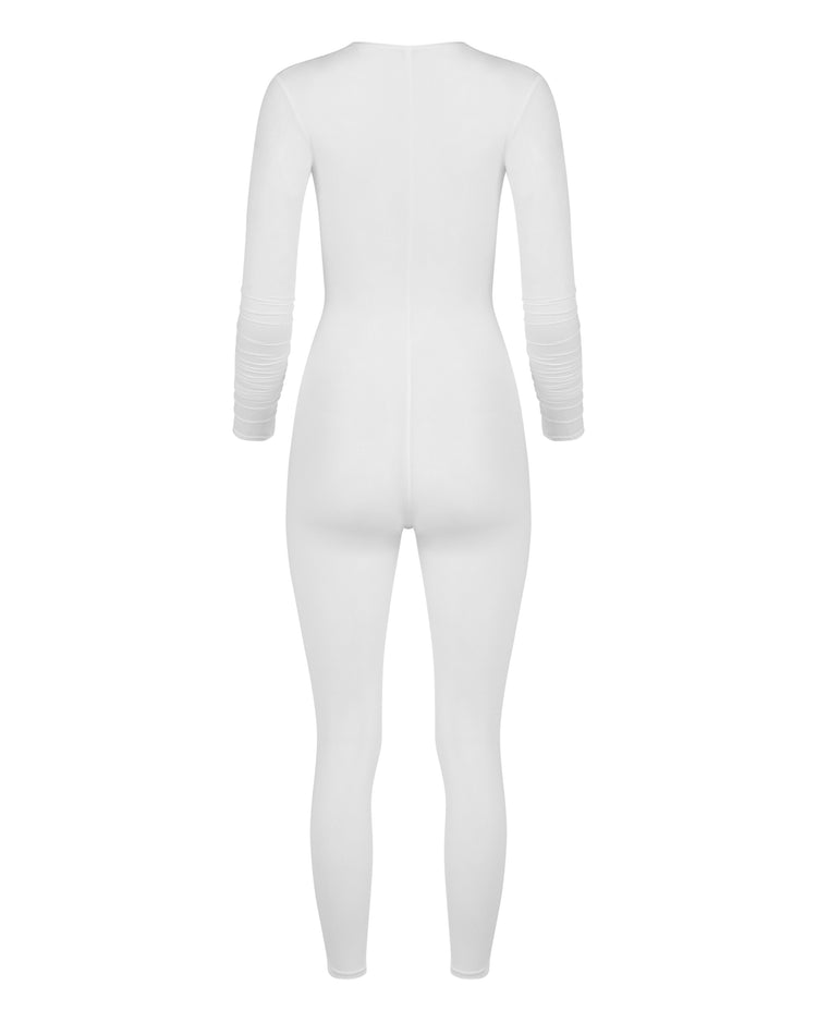 WRAP SNATCH CATSUIT // OPTIC WHITE