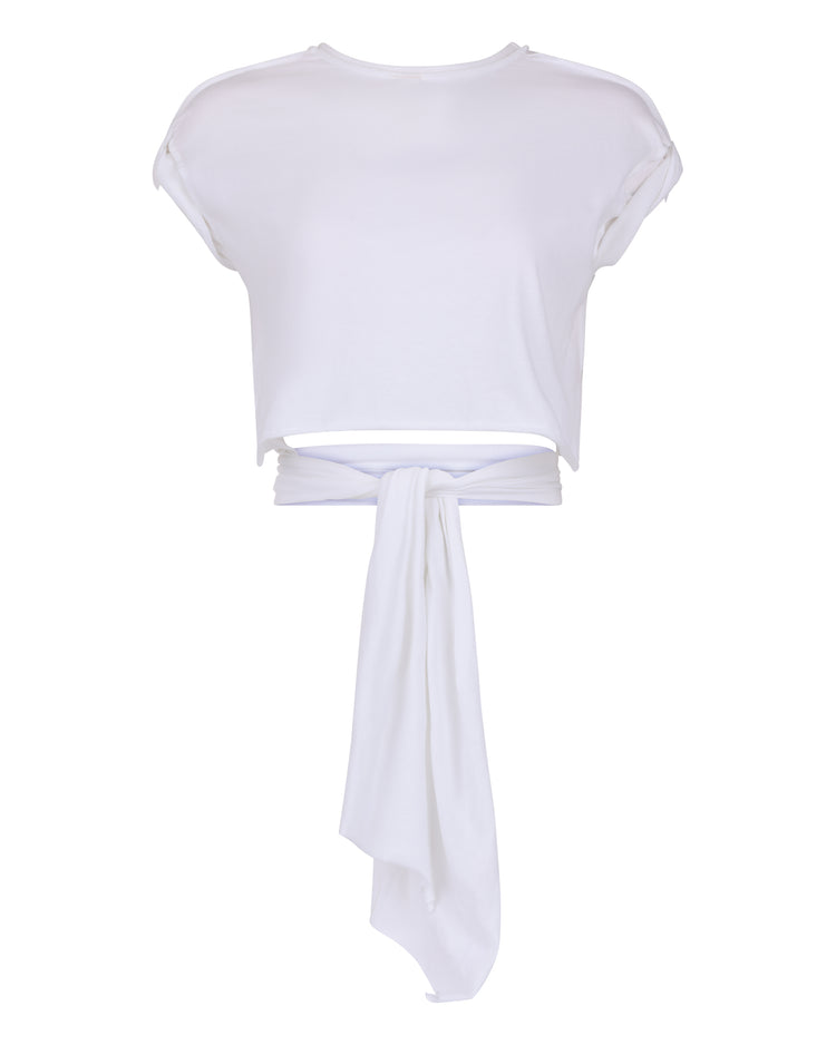 JERSEY RIPPED TEE // OPTIC WHITE