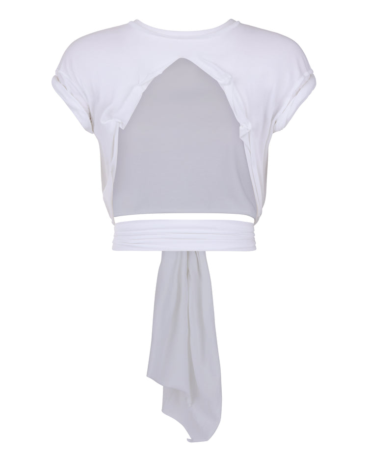 JERSEY RIPPED TEE // OPTIC WHITE