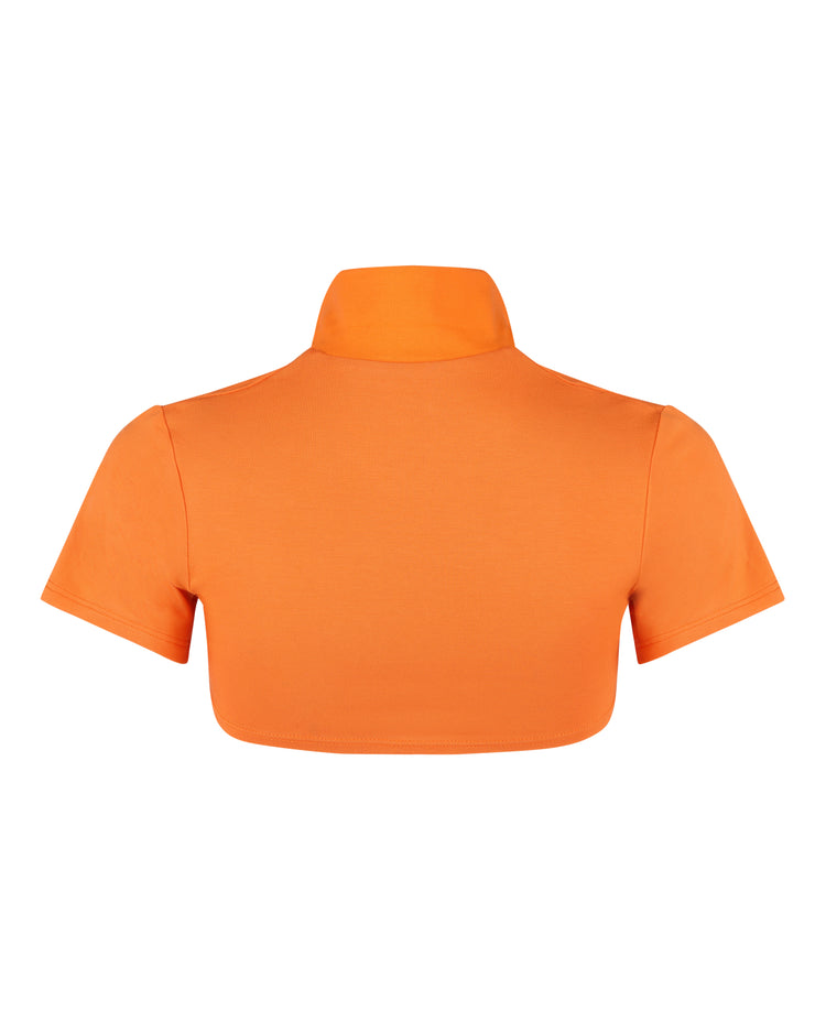 MODAL MICRO POLO // PERSIMMON