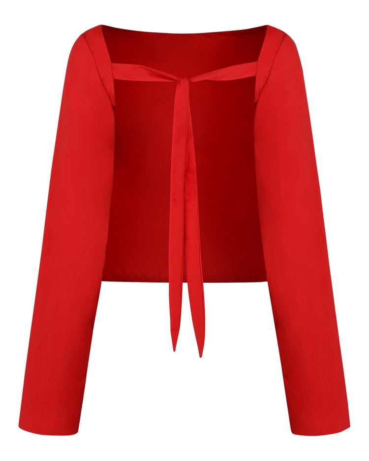 WINDBREAKER OPEN BACK BLOUSE // ADRENALINE RUSH