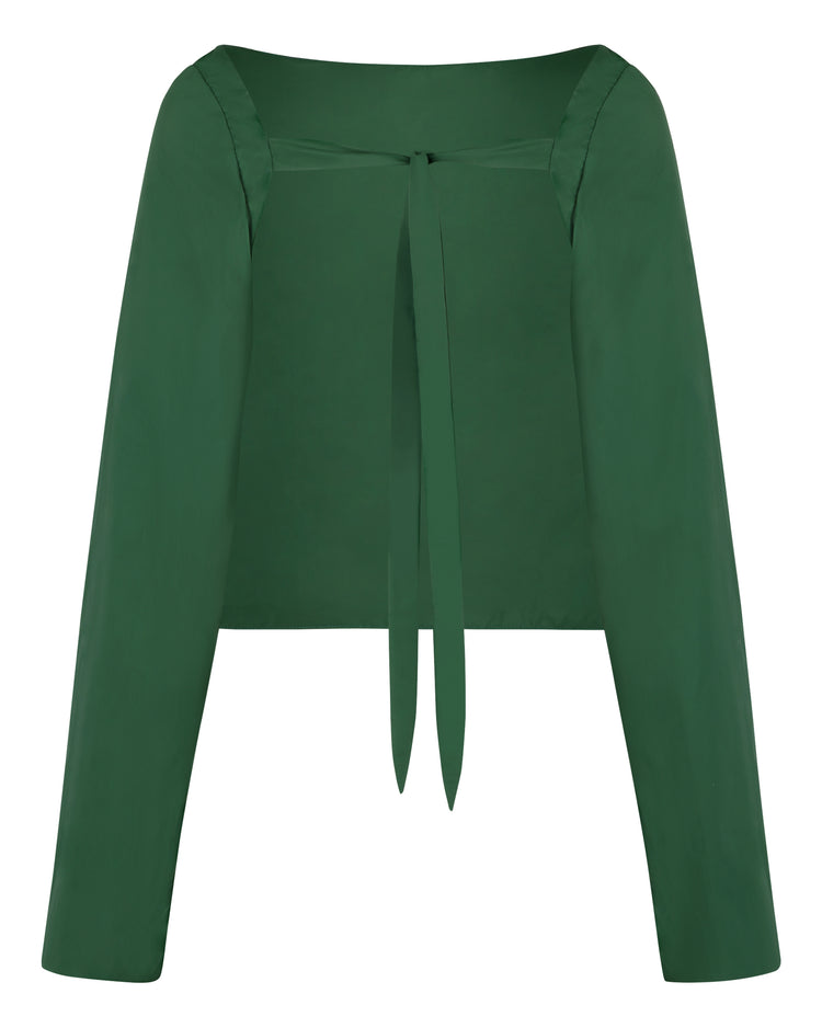 WINDBREAKER OPEN BACK BLOUSE // EDEN