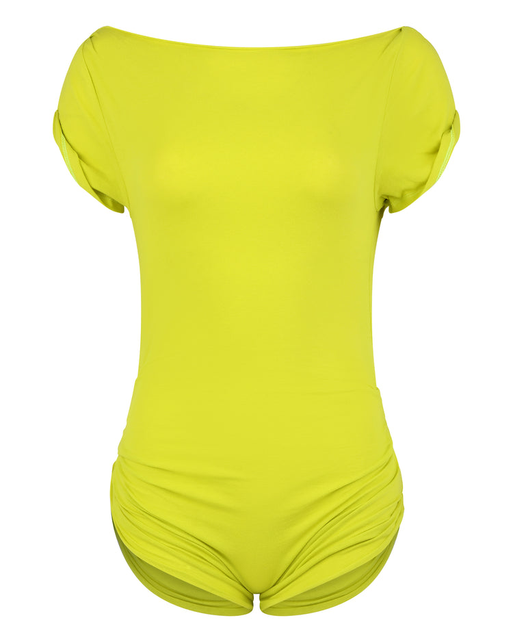 DESTROYED TSHIRT BODYSUIT // KIWI