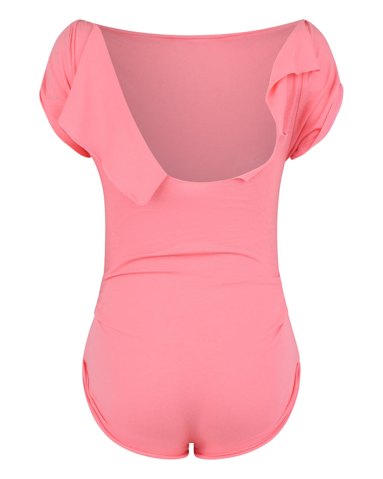 DESTROYED TSHIRT BODYSUIT // PLUMERIA